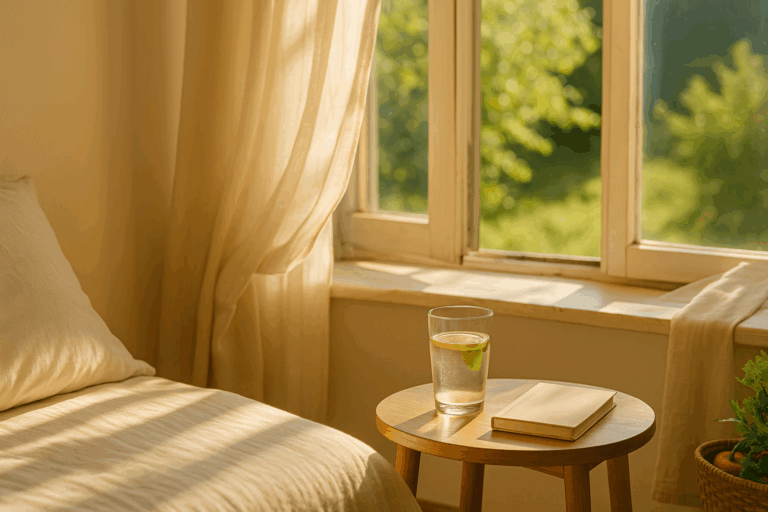 Ein sonnendurchflutetes Schlafzimmer